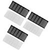 UEETEK 10pcs 15x20cm cerniera nylon media filtro a rete per acquario giardino stagno