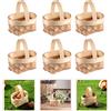 6 Pcs Mini Canestro Cestino Matrimonio Cesto Di Fiori Intrecciati