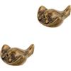 Figurina per animali in ottone carino Mini Devil Fish Design adatto per