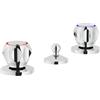 NOBILI GRUPPO BIDET 3FORI NOBILI SERIE NUOVA FLORA FINITURA CROMO NZ6015/1ZCR
