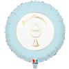 BIG PARTY Pallone PRIMA COMUNIONE Celeste e Oro - PALLONCINO 45cm - gonfiabile ad elio