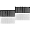 UEETEK 10pcs 15x20cm cerniera nylon media filtro a rete per acquario giardino stagno