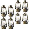 8pcs Mini Casa Kerosene Lampade Miniature Lantern Modelli Retro Photo Pops