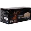 wisdom Kit da 10 Lampadine LED 2W con attacco E27 Luce calda 2200K per Catenaria