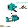 ELETTROPOMPA AUTOCLAVE SILENZIOSA AUTOADESCANTE MOTORE ACQUA 1 HP POMPA+PRESS