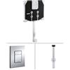 GROHE CASSETTA WC SCARICO INCASSO GROHE CON PLACCA SKATE CROMO+CANOTTO