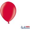PartyDeco Pallone palloncini palloncino palloni 5 in(pollici) rosso metallizzato -100 PZ -