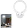 universo Applique Lampada da Parete da Lettura LED Moderno Cerchio Anello 9W 450lm