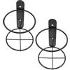 2 Pcs Portabottiglie Da Parete Singolo Portavini Vino Cantina Portaoggetti