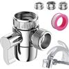 Deviatore Doccia 3 Vie G1/2, Valvola Deviatore Doccia 3 Vie M22-M24, M22-G1/2, V