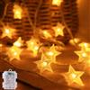 Does not apply Luci Natale Esterno Batteria, 6M*40 Stelle Luci Albero Di Natale, IP65 Impermeab