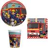 Dream's Party Coordinato festa Fireman SAM il pompiere bambini piatti bicchieri tovaglioli