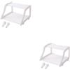 Porta router a parete da 1 pc a parete senza punzonatura rack rack (bianco)