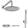 Jacuzzi KIT SET DOCCIA INCASSO TONDO CON SOFFIONE 20 CM INOX BRACCIO DOCCETTA JACUZZI