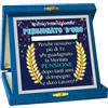 DOR La TARGA premio PENSIONATO D'ORO - idea scherzo gadget PENSIONE