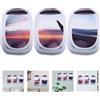 3 Pcs Sticker Finta Finestra Adesivi Per Finestre Decalcomanie Da Muro