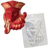 MARTELLATO Stampo in plastica per maschera in cioccolato - carnevale veneziana 155x190x40mm