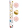 BIG PARTY Cannone SPARACORIANDOLI Buon Compleanno Rosa e Oro - Tubo lancia coriandoli 30cm