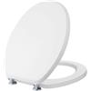 C.R. Copriwater Sedile Per WC Universale In Legno Bianco - CR