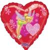 AMSCAN Pallone mylar TINKER BELL Trilly di Peter Pan 43cm - sagoma cuore - gonfiabile a