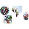 DECORATA PARTY Coordinato Festa AVENGERS - Piatti Bicchieri Tovaglioli Tovaglia