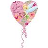 ANAGRAM Pallone mylar TINKER BELL Trilly di Peter Pan 45cm - sagoma cuore rosa I love yo
