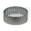 GRIGLIA AERAZIONE ASPIRAZIONE TUBO STUFA A PELLET LEGNA D.80 ACCIAIO INOX 18/10