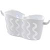 Cestello portaoggetti con ventosa da cucina Scolapiatti in plastica Organizer