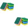 5 Pcs Spugnette Pulizia Abrasive Per Piatti Lavapavimenti Da Cucina