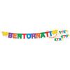 BIGIEMME Festone Bentornato / Bentornata / Bentornati / Bentornate - addobbo festa - 2,7m
