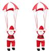 1 pezzo di ciondolo natalizio paracadute divertente Babbo Natale ornamento