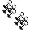 4 Pcs Supporto Per Tubi Da Soffitto Staffa Di Staffe Canna Tende Regolabili