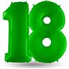 Dream's Party Pallone compleanno numero 18 anni Verde Fluo 101cm palloncini gonfiabile ad ELIO