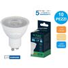 V-Tac 10 PEZZI LAMPADA LED FARETTO INCASSO V-TAC VT-247 GU10 6W SMD CHIP SAMSUNG