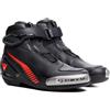 Dainese - Superya Shoes, Scarpe da Moto Ventilate, Uomo, Nero/Rosso-Fluo, 40