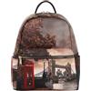 YNot zaino da donna backpack stampa LONDON BRIDGE linea Yesbag art. YES380F6