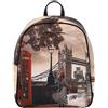 YNot zaino da donna backpack stampa LONDON BRIDGE linea Yesbag art YES579F6
