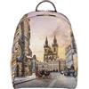 YNot zaino grande backpack stampa ASTRO CLOCK linea Yesbag art. YES601F6