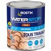 Bostik Waterstop - Membrana impermeabilizzante per tetti, grondaie e pareti, riparazione perdite, infiltrazioni e crepe, resistente ai raggi UV e alle intemperie, colore: piastrella - paletto 1 kg