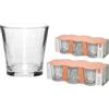 gusto casa SET 18 BICCHIERI TRASPARENTI DA ACQUA VINO BIRRA 28 CL BICCHIERE DA TAVOLA VETRO