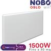 NOBO Radiatore elettrico norvegese NOBO OSLO WiFi 1500W per ambienti fino a 30 m²
