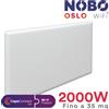 NOBO Radiatore elettrico norvegese NOBO OSLO WiFi 2000W per ambienti fino a 35 m²