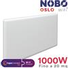 NOBO Radiatore elettrico norvegese NOBO OSLO WiFi 1000W per ambienti fino a 20 m²