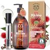 BIONOBLE Olio ricino biologico con kit mascara per crescita ciglia capelli 500 ml