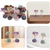 12 Pcs Mini Ornamento Da Scrivania Decorazione Albero Di Cristallo Dell'albero