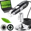 MICROSCOPIO DIGITALE 1600X 8 LED USB ZOOM PORTATILE LENTE INGRANDIMENTO