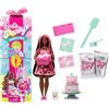 Mattel BOX ROTTO BARBIE Party UNBOXED Bambola AFRO con Cucciolo e 10 ACCESSORI JFG71