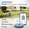 StickersLab Indicatore di livello del serbatoio del gas propano butano Bluetooth con app