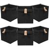 6 Pcs Scatola Portaoggetti Per Vestiti Cesto Di Stoccaggio in Feltro