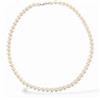 Collana Girocollo da donna YUKIKO con perle bianche naturali coltivate oro 18 kt